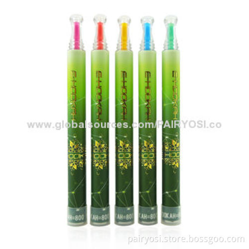 Disposable e-cigarettes, crystal end , 800 puffs, colorful drip tip
